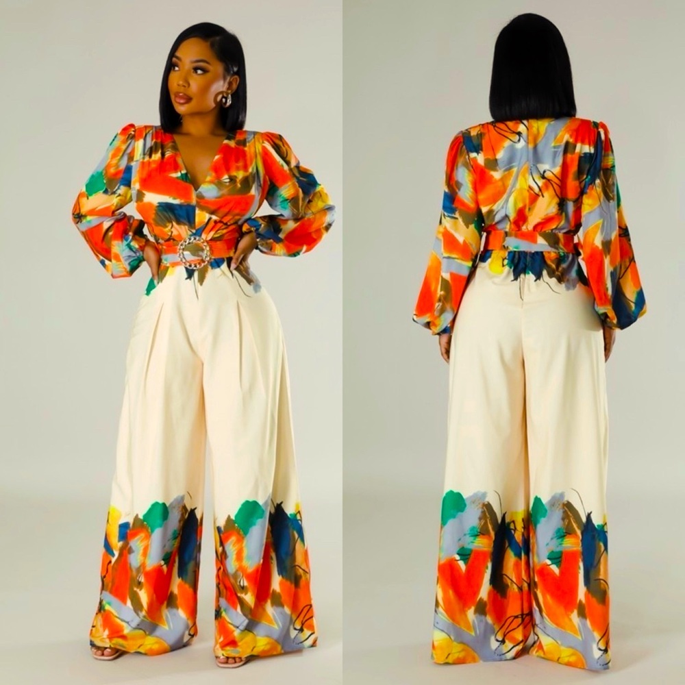 NWT Classy Sassy and Vibrant Jumpsuit
